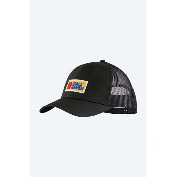 Fjallraven șapcă Vardag culoarea negru, cu imprimeu F78138