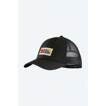 Fjallraven șapcă Vardag culoarea negru, cu imprimeu  F78139