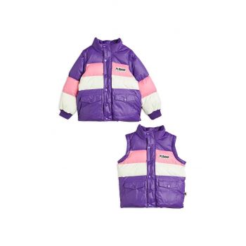 Mini Rodini geaca copii culoarea violet