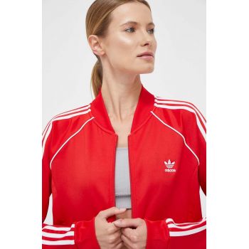 adidas Originals bluză femei, culoarea roșu, cu imprimeu   IK4032