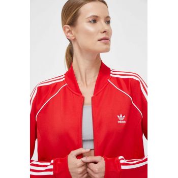 adidas Originals bluză femei, culoarea roșu, cu imprimeu IK4032 de firma original