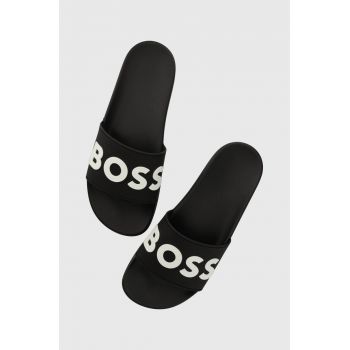 BOSS papuci Kirk barbati, culoarea negru, 50498241