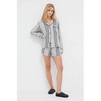 Dkny pijama femei, culoarea bej