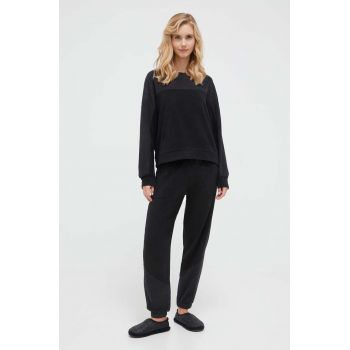 Dkny pijama femei, culoarea negru de firma originale