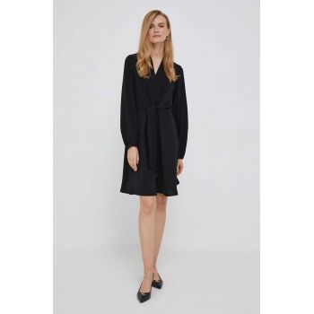 Dkny rochie culoarea negru, mini, mulata de firma originala