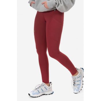 Fjallraven colanti Abisko femei, culoarea bordo, neted