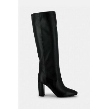 Jonak cizme CALIME CUIR femei, culoarea negru, cu toc drept, 6000597