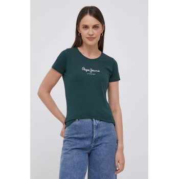 Pepe Jeans tricou femei, culoarea verde ieftin
