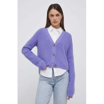 Rich & Royal cardigan femei, culoarea violet de firma original