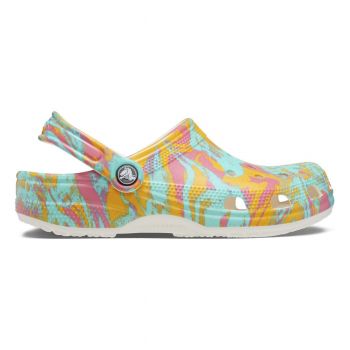 Saboti Crocs Classic Island Escape Clog Multicolor - Hyper Pink/Multi