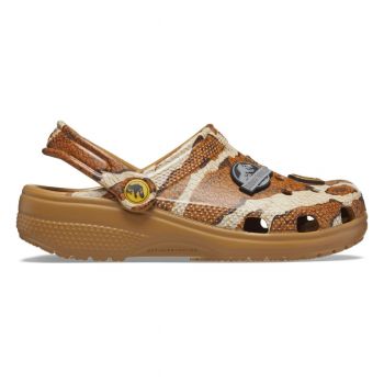 Saboti Crocs Classic Jurassic World Clog Kids Maro - Sand ieftini