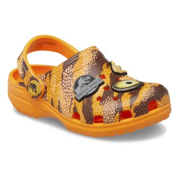 Saboti Crocs Classic Toddler Jurassic World Clog Portocaliu - Orange Zing de firma originali