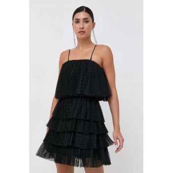 Silvian Heach rochie culoarea negru, mini, evazati