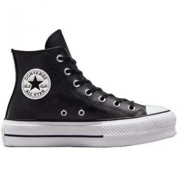 Adidasi Tenisi cu platforma femei Converse Chuck Taylor All Star Lift Leather High Top 561675C