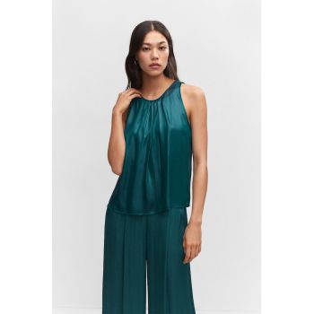 Bluza de satin fara maneci Memo