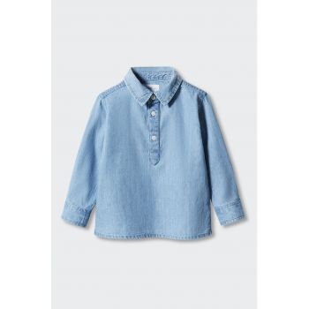 Bluza din denim cu fenta cu nasturi Joan