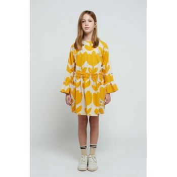 Bobo Choses bluza de bumbac pentru copii culoarea alb, modelator