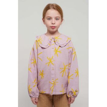 Bobo Choses camasa de bumbac pentru copii culoarea violet ieftina