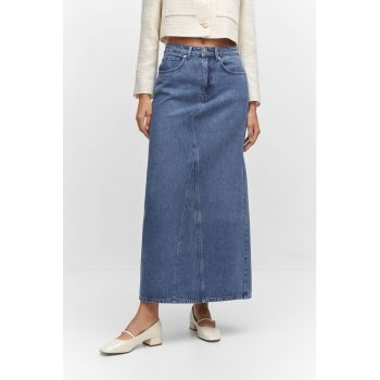 Fusta maxi din denim Diana la reducere