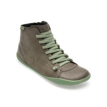 Ghete CAMPER gri, K400509, din piele naturala