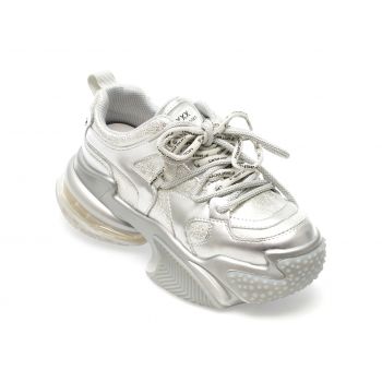 Pantofi GRYXX argintii, 897, din piele naturala de firma originali