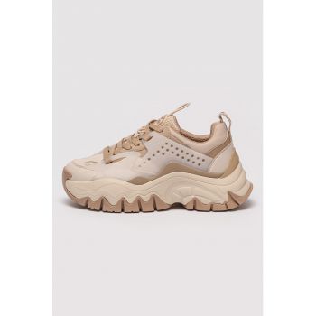 Pantofi sport de piele ecologica si material textil Trail One