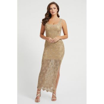 Rochie bodycon cu insertii de lurex