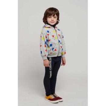 Bobo Choses leggins copii culoarea albastru marin, cu imprimeu de firma originali