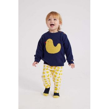 Bobo Choses pulover bebe culoarea albastru marin