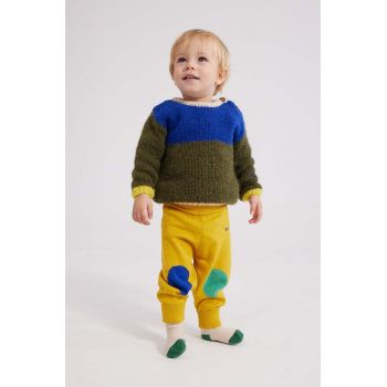 Bobo Choses pulover bebe culoarea verde de firma original