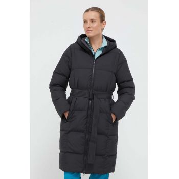 Jack Wolfskin geaca de puf femei, culoarea negru, de iarna