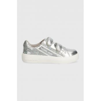 Michael Kors sneakers pentru copii culoarea argintiu ieftini