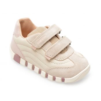 Pantofi GEOX albi, B3658A, din piele naturala