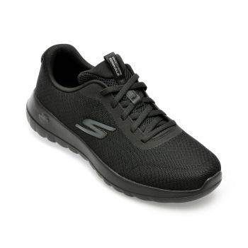 Pantofi SKECHERS negri, GO WALK JOY-SEA WI, din material textil