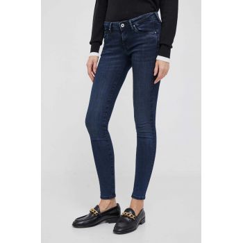 Pepe Jeans jeansi Lola femei, culoarea albastru marin