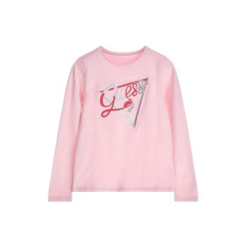 Bluza din amestec de bumbac cu logo