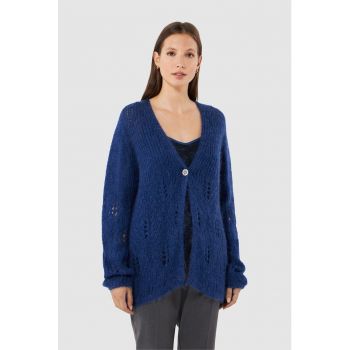 Cardigan lejer din amestec de mohair