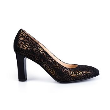 Pantofi eleganți damă din piele naturală - Eliza Negru Velur Pantofi eleganți damă din piele naturală - Eliza Negru Velur