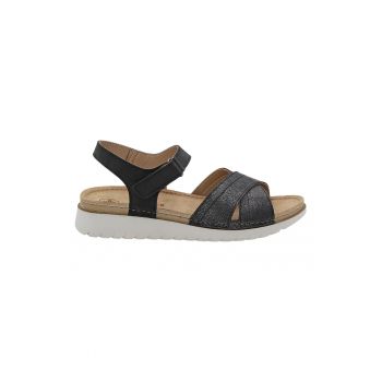Sandale de piele ecologica cu velcro