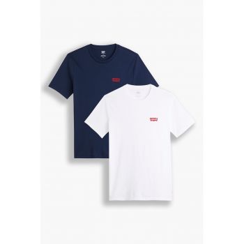 Set de tricouri slim fit cu detaliu logo - 2 piese