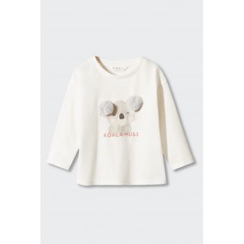 Bluza cu imprimeu si pampoane Koala