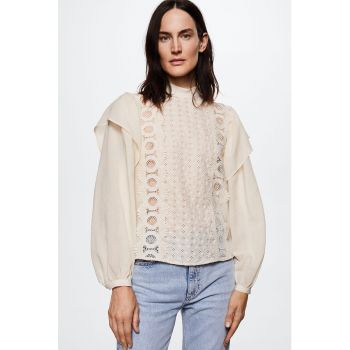 Bluza cu insertii de dantela Closed