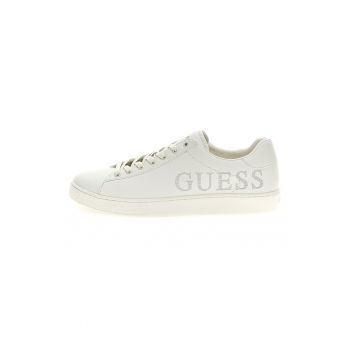 Pantofi sport de piele ecologica cu logo