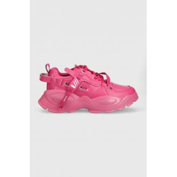 GOE sneakers din piele culoarea roz, MM2N4013.FUCHSIA