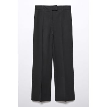 Pantaloni cu talie joasa si croiala ampla Carlos