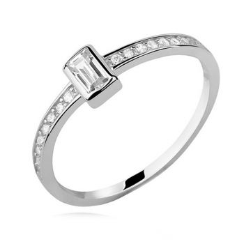 Inel argint 925, JW148, model cu zirconiu, placat cu rodiu