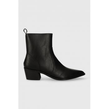 Answear Lab botine femei, culoarea negru, cu toc drept ieftine