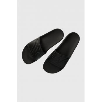 Emporio Armani Underwear papuci barbati, culoarea negru, XJPM15 XN871 K001