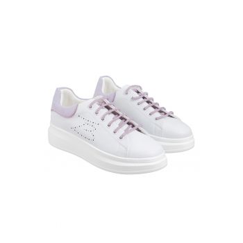 Pantofi sport wedge de piele Aloe