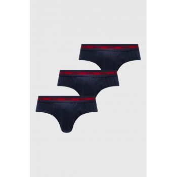 HUGO slip 3-pack barbati, culoarea albastru marin